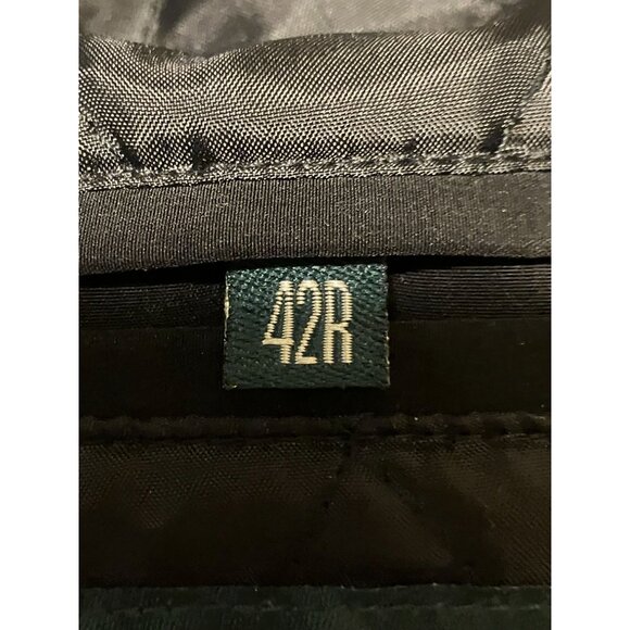 Y2K Lauren Ralph Lauren Coat 42R Single Breasted Wool Cashmere Quilted Insulated - Picture 10 of 13